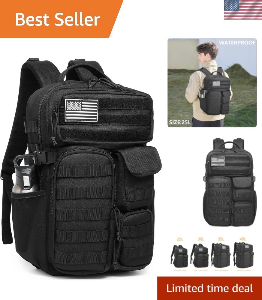 Tactical Backpack – Military waterproof backpack with multiple pockets and ta…