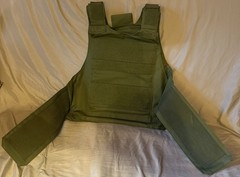 Tactical Modular Operator Soft Body Plate Carrier Rig Vest Green Military 🦅