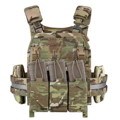 KRYDEX Tactical KTAR Front Flap 5.56 Triple Mag Magazine Pouch Placard Holder