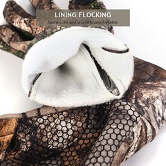 EAmber Camouflage Hunting Gloves Full Finger/Fingerless Large,