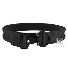 KRYDEX Tactical Belt 1.75inch Heavy Duty Belt Rigger MOLLE D-ring Quick Release