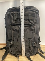 G4Free Tactical Black Backpack With expanding compartments -18” X 12” Ships Fast