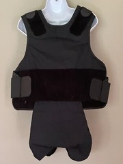 GCS WARRIOR Female Concealable Poly Cotton Armor Carrier Large Long Black