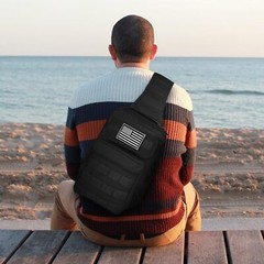 Tactical Sling Bag Backpack Military Sling Pack Small EDC Crossbody Chest Pouch