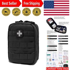 Essential MOLLE IFAK Pouch – 180 Medical Supplies for Life-Saving Emergencies