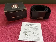 GRIP6 belt NIB Mens Small Black Nylon Webbing NADGT Disc Golf Tour Buckle USA⁠