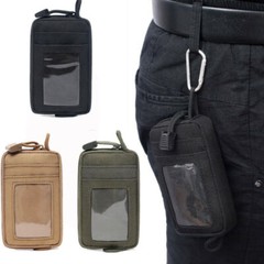 Tactical Molle Card Bag Wallet EDC Pouch Waterproof Key Holder Money Case Pack