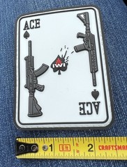 NRA Convention 2026 Houston IWI Ace Playing Card Hook And Loop Patch