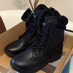 Magnum Black Men’s Tactical Boots Side Zip Slip Resistant Oil Resistant