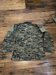 PROPPER CAMO Tactical SHIRT Medium Regular Cargo Pockets Panels Hunting Outdoor