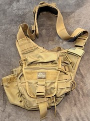 Maxpedition Versipack Jumbo Tactical Sling Bag Khaki W/ Front Locking Buckle