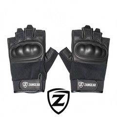 Tactical Half Finger Armor Knuckles Military Combat Hunting Shooting Gloves