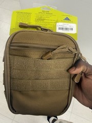 Mercury Tactical Gear MOLLE Utility Pouch Zip Closure Coyote 7.5×6.25×2″