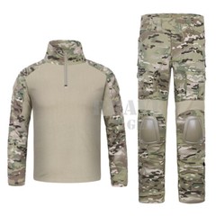 Emerson G2 Combat Shirt & Pants Knee Pads Set Tactical Camo BDU Uniform