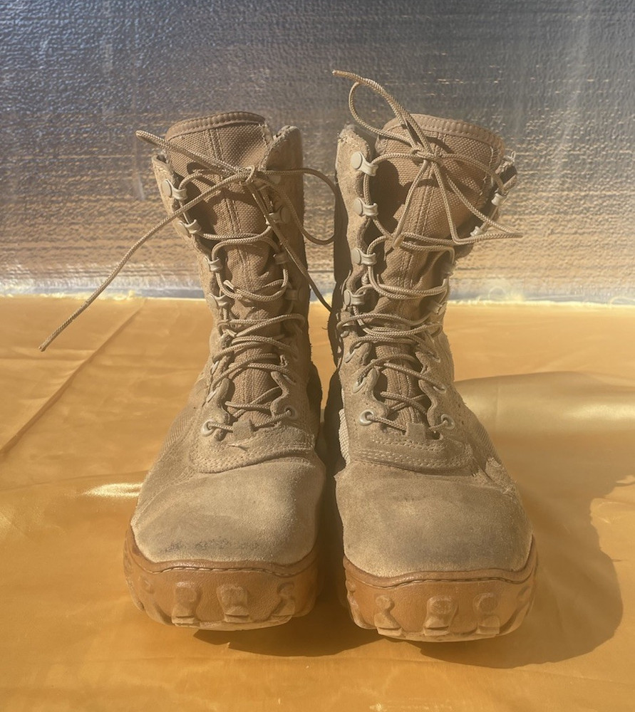 ROCKY S2V Special Ops Tactical Boots Tan Men’s 11 Wide Solid Vibram Made In USA