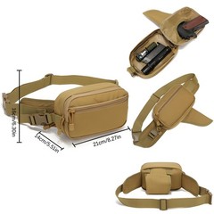 Tactical Pistol Concealed Carry Waist Bag Holster Gun Pouch Case Magazine Pouch