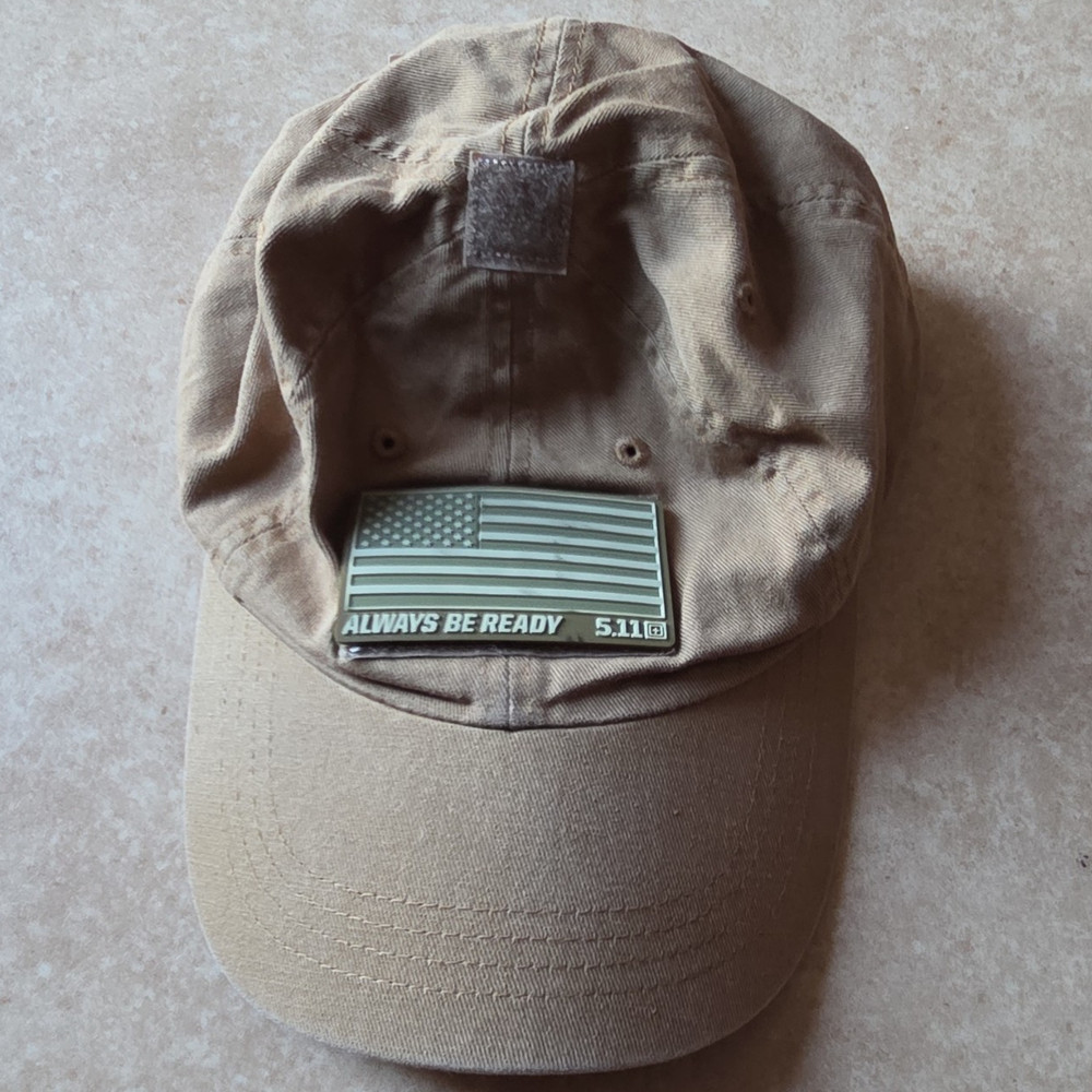 Tac Shield PROVEN Tan Ball Cap One Size Solid w/ 5.11 Always Be Ready Patch