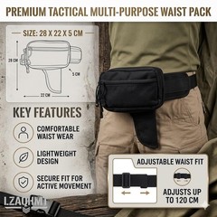 Tactical Pistol Concealed Carry Waist Bag Holster Gun Pouch Case Magazine Pouch