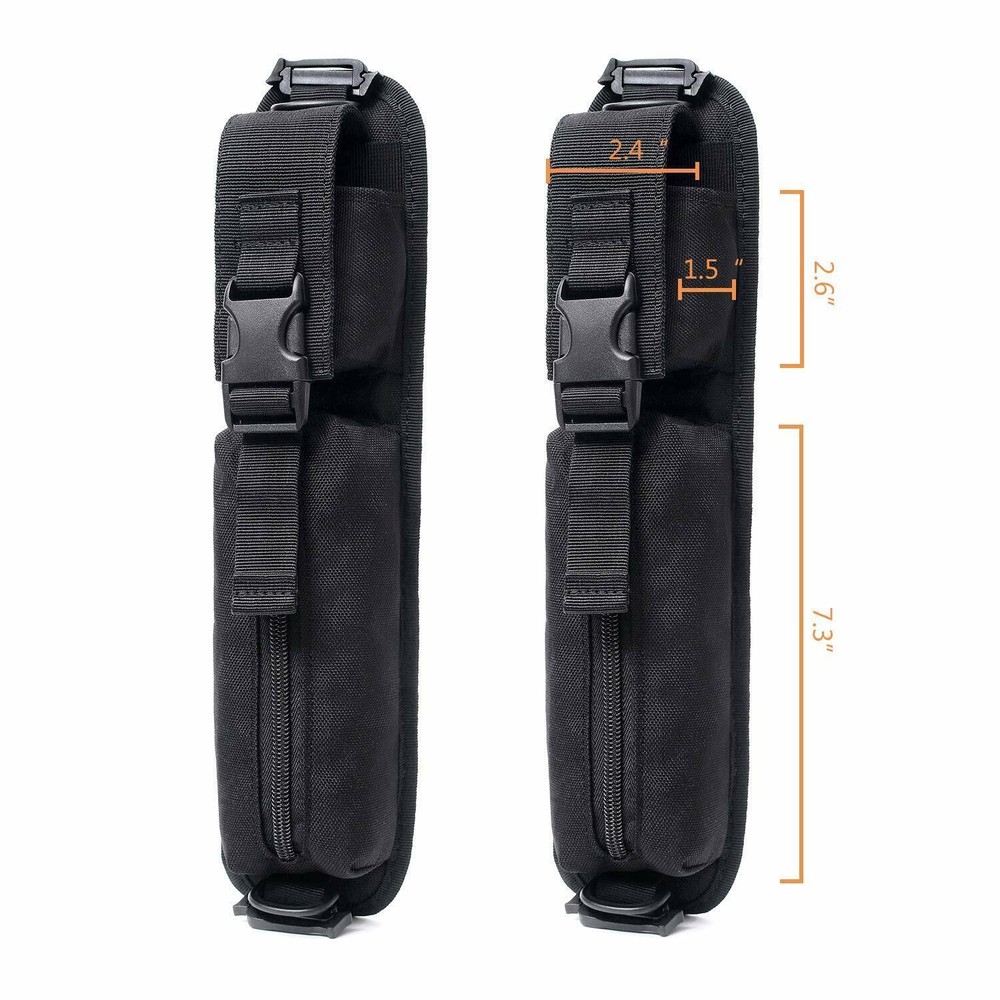 Backpack Shoulder Strap Accessory Pouch EDC Bag Tool Pockets for Outdoor Camping
