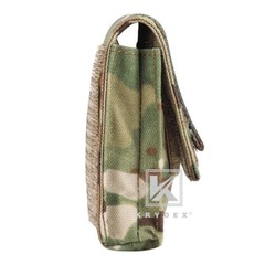 KRYDEX Tactical Helmet Counterweight Pouch Helmet Battery Pouch Pocket Hook Camo