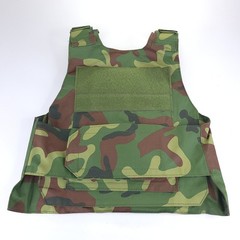 Tactical Vest Plate Carrier Adult One Size Adjustable Woodland Camo