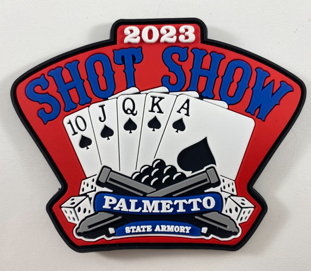 2023 Shot Show Palmetto State Armory Patch Royal Flush Cards NEW