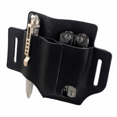 Leather Belt Tool Pouch EDC Pocket Leather Sheath Organizer Tool for Knife Pen