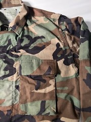 Military Jacket BDU Adult M Short Woodland Camouflage Combat Armed Forces