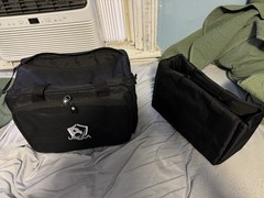 Tactical Range Bag Black USCCA 600D Fabric with Shoulder Strap Inner Compartment