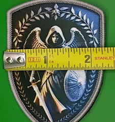 Tactical Archangel Shield Embroidered Border Hook & Loop Patch
