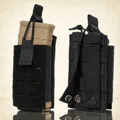 Tactical Rifle Mag Pouch Open-Top Single Molle Magazine Pouch for Magazines 5.56
