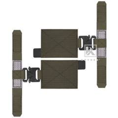 KRYDEX Quick Release Metal Buckle Cummerbund Adapters for Armor Vest RangerGreen