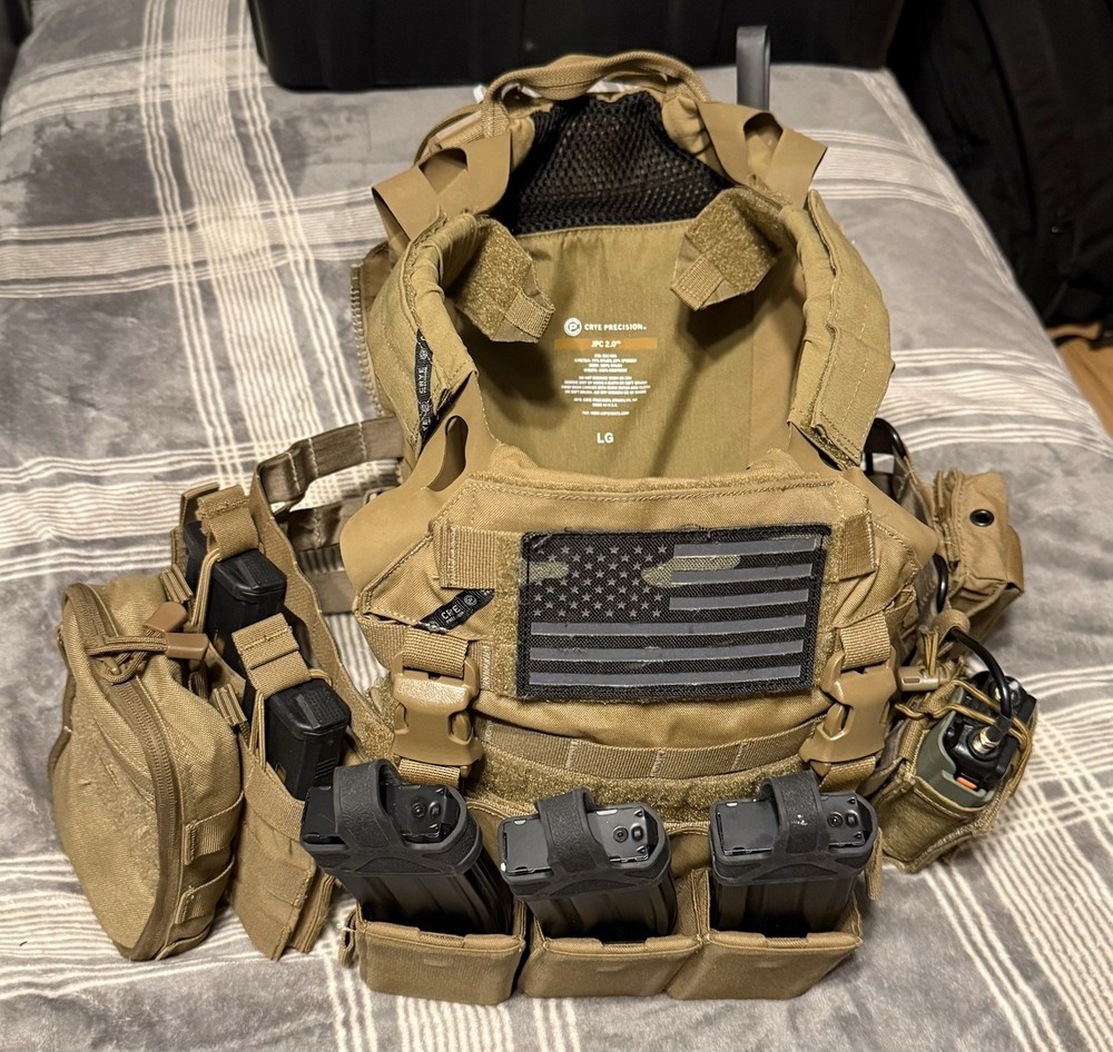 Crye Precision JPC 2.0 Jumpable Plate Carrier Vest – Coyote Brown – Large