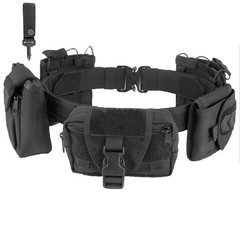 Tactical Battle Police Duty belt – 7 in 1 Combat Law Enforcement System Utili…
