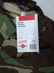GI Spec Woodland Camo BDU Shirt Cotton M81 4 Pocket Hot Weather Shirt – Size SR