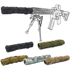 Tactical Camo Silencer Cover Suppressor Mirage Wrap Muffler Sleeve Airsoft US