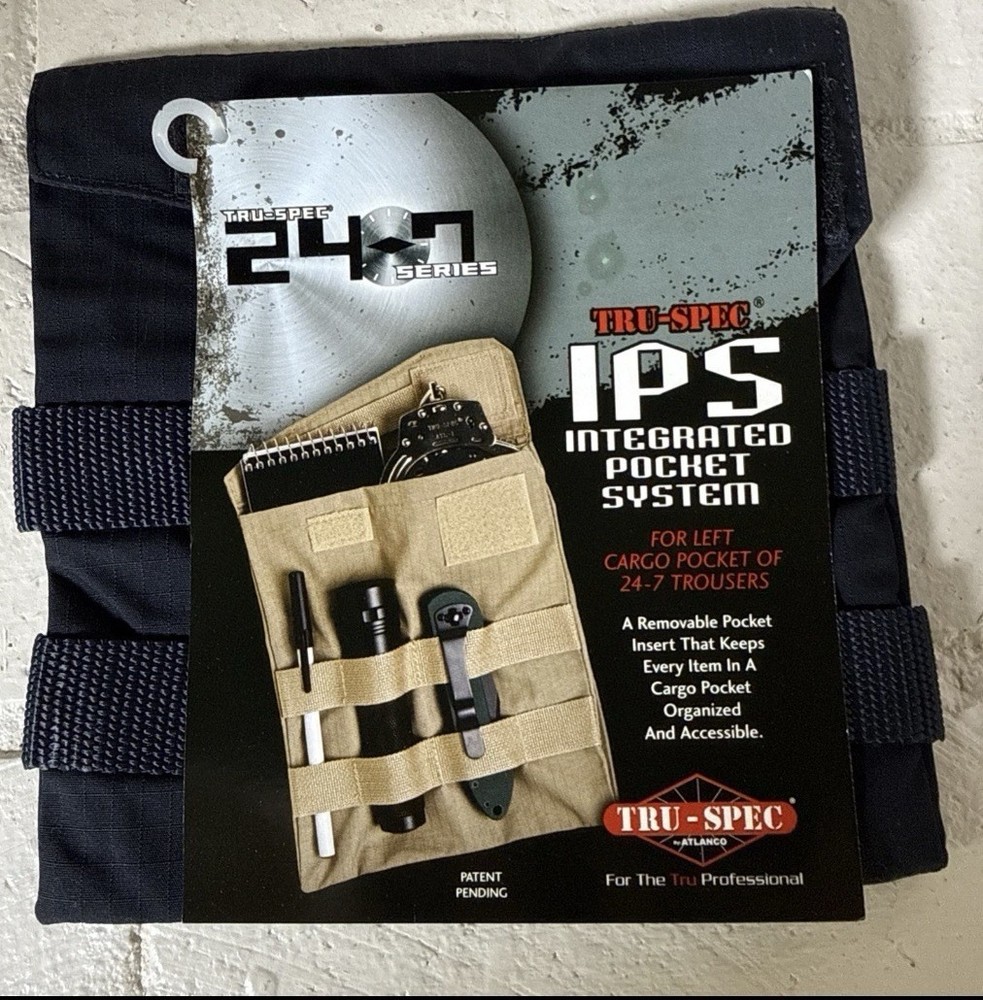 TRU-SPEC IPS Integrated Cargo/Belt Pocket Organizer Sys Blue Tactical LEFT New