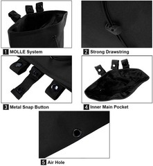 Tactical Molle Dump Pouch Drawstring Magazine Dump Bag Utility Belt Ammo Pouch