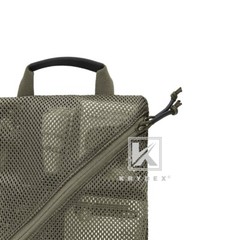 KRYDEX 2pcs Tactical Mesh Pouch Set Modular Storage Organizer Pockets Green