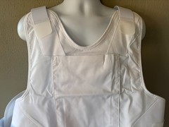 SECOND CHANCE Male Concealable Armor Carrier Spa2 XLT 2519-2516 White Poly/Cottn