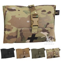 KRYDEX Tactical Rip Away Blow Out Med Pouch Stretch IFAK EMT Pouch MOLLE & Belt