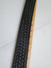 NWOT 1621T Dutyman 40″ Black Basketweave 1-3/4″ Full Grain Leather Garrison Belt