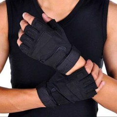 Men’s Outdoor Tactical Military Fingerless Cycling Half Finger Gloves US Stock