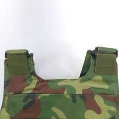 Tactical Vest Plate Carrier Adult One Size Adjustable Woodland Camo