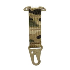 Tactical MOLLE Belt Clip: T-Mount with HK Hook for Backpack & Vest Accessories