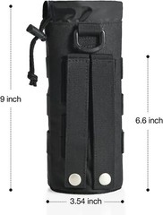 Tactical Molle Water Bottle Holder Upgraded Drawstring Open Top Water Bottle Bag