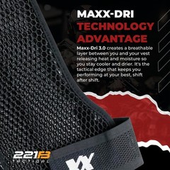 221B Tactical Men’s Maxx-Dri 3.0 Body Protection Airflow Ventilation Police Vest