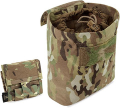 KRYDEX Molle Dump Pouch Roll-Up Drawstring Magazine Utility Pouch Folding Dump B