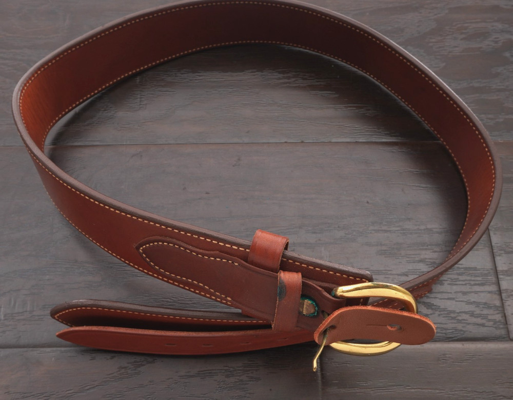 Vintage Bianchi #B3 Brown Ranger Duty Gun Belt Size 36 Made In USA