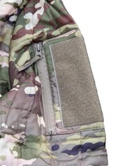 OCP Long Multicam Hooded Zip Woobie Jacket BAF+ Flag Patch
